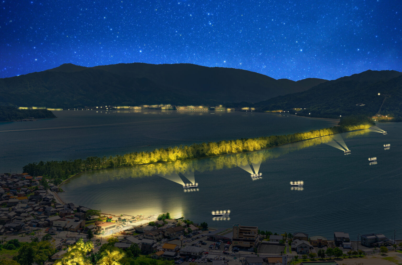 観光再始動事業「Night view of the gods」神々の夜景 - 天橋立DMC